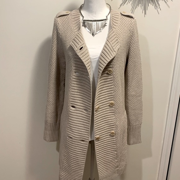 Talbots Sweaters - Military Duster Cardigan by Talbots